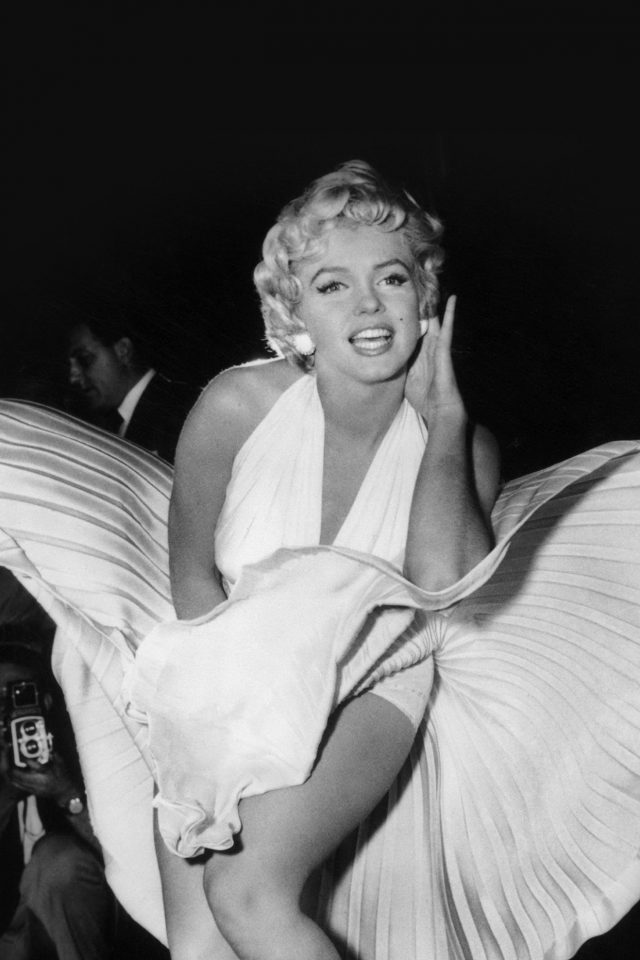 Marilyn Monroe Dark Bw Celebrity Android wallpaper
