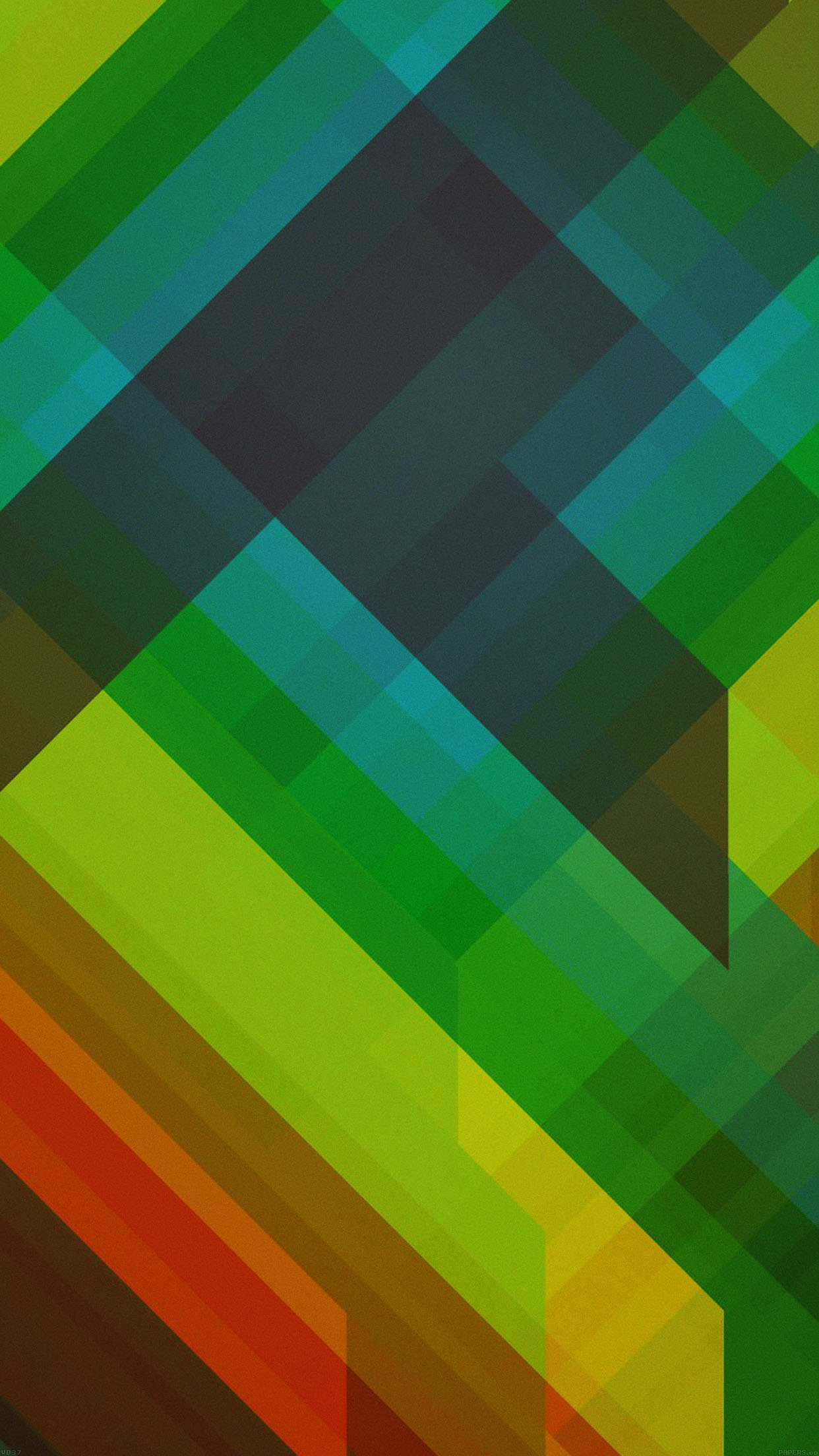 Multicolored Polygons Green Pattern Art Abstract Android wallpaper