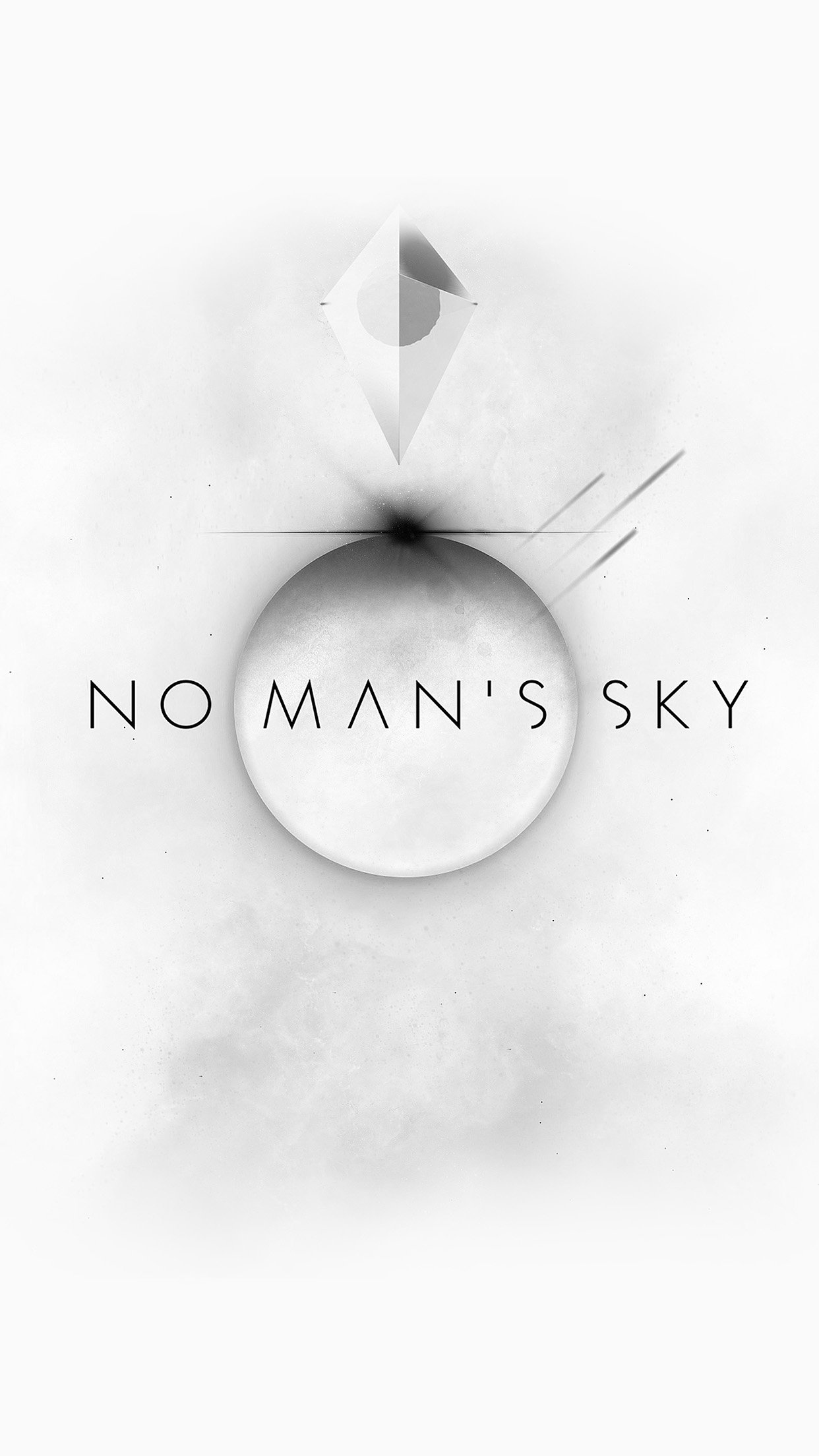 No Mans Sky Art Space White Illust Game Android wallpaper