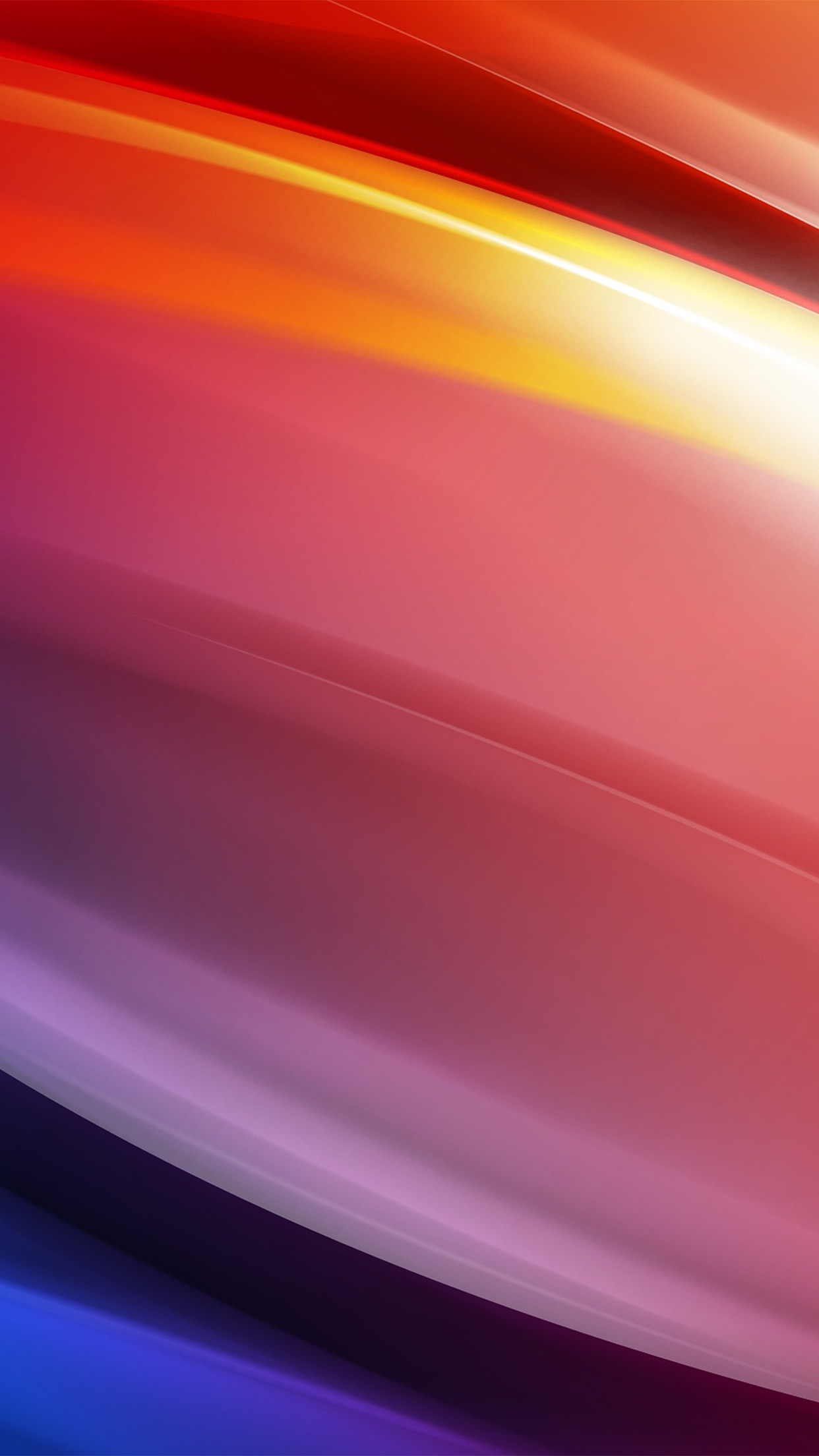 Rainbow Art Curve Abstract Pattern Android wallpaper