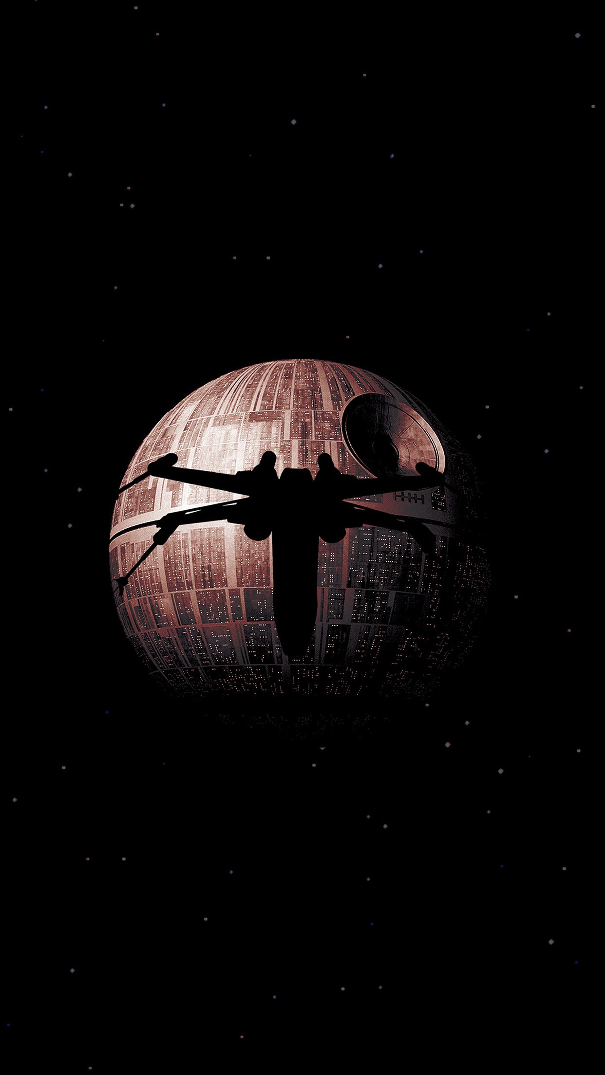 Rogue One Dark Space Starwars Poster Illustration Art Android wallpaper
