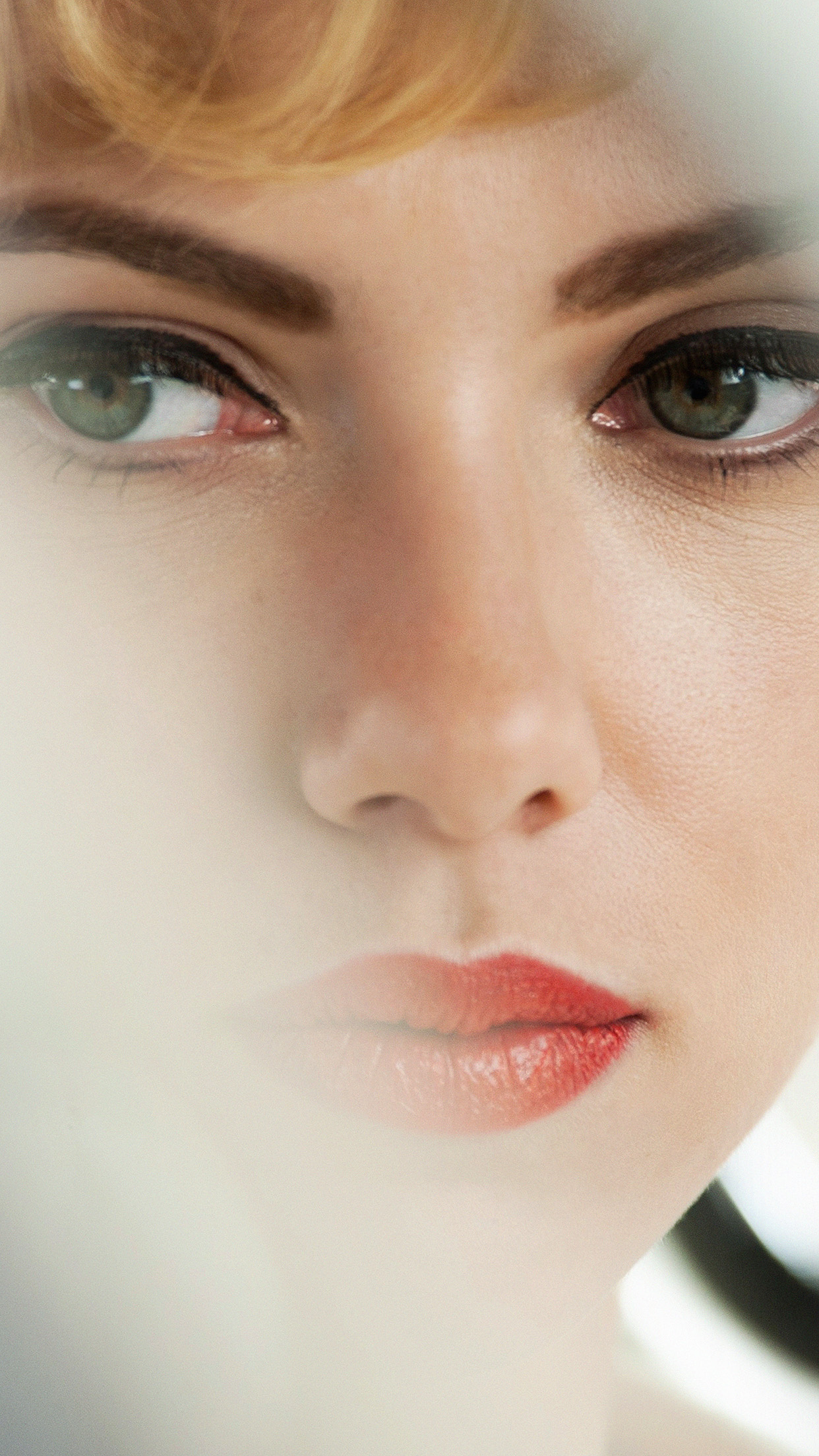 Scarlett Johansson Face Actress Celebrity Android wallpaper