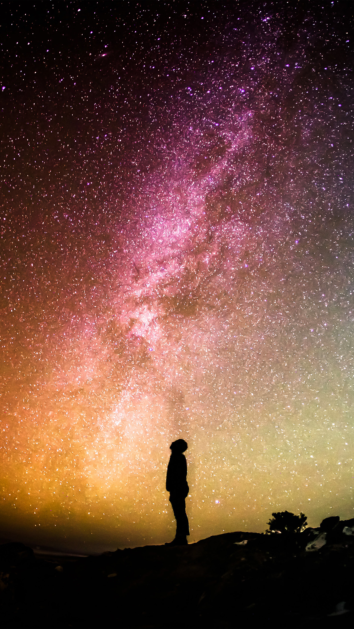Sky Galaxy Milkyway Space Night Android wallpaper