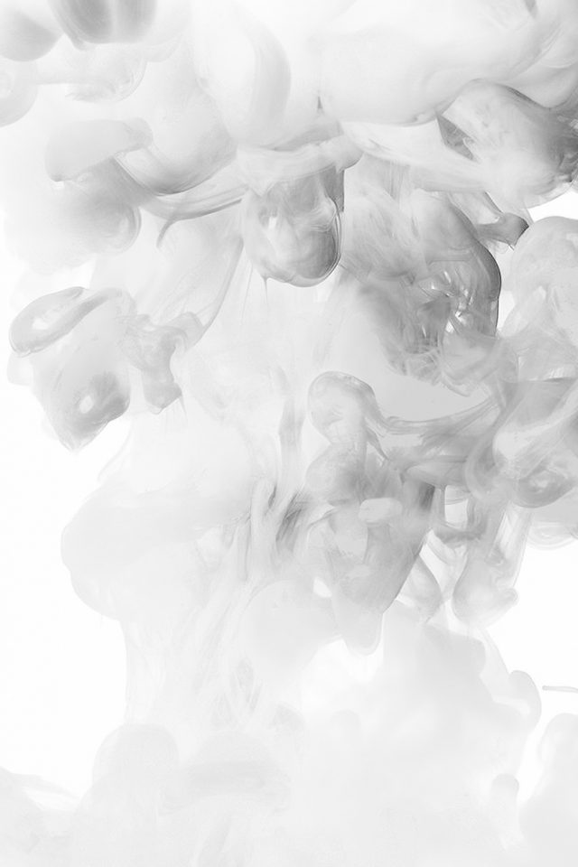 Smoke White Bw Abstract Fog Art Illust Android wallpaper