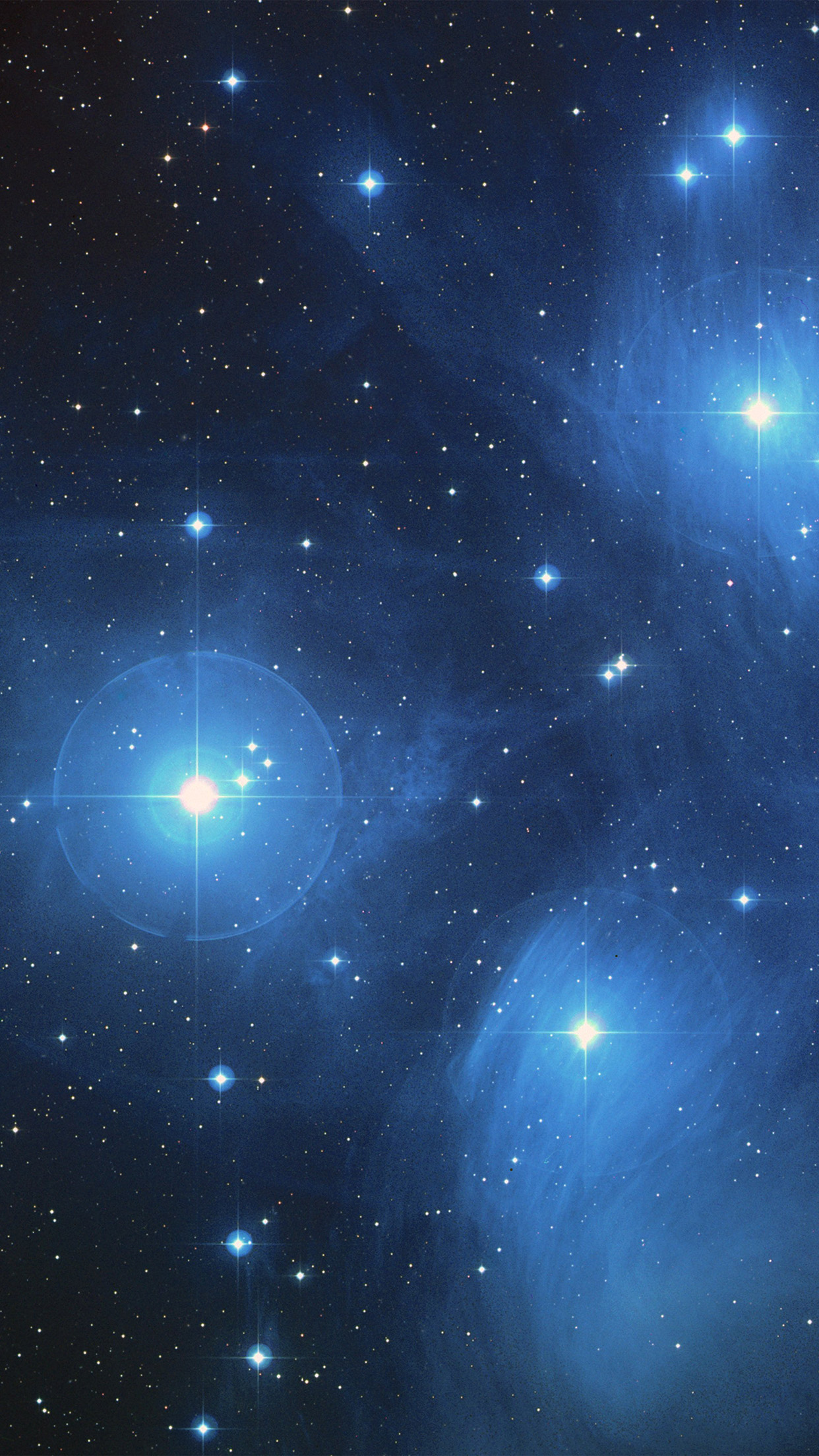 Space Dark Star Blue Pattern Android wallpaper