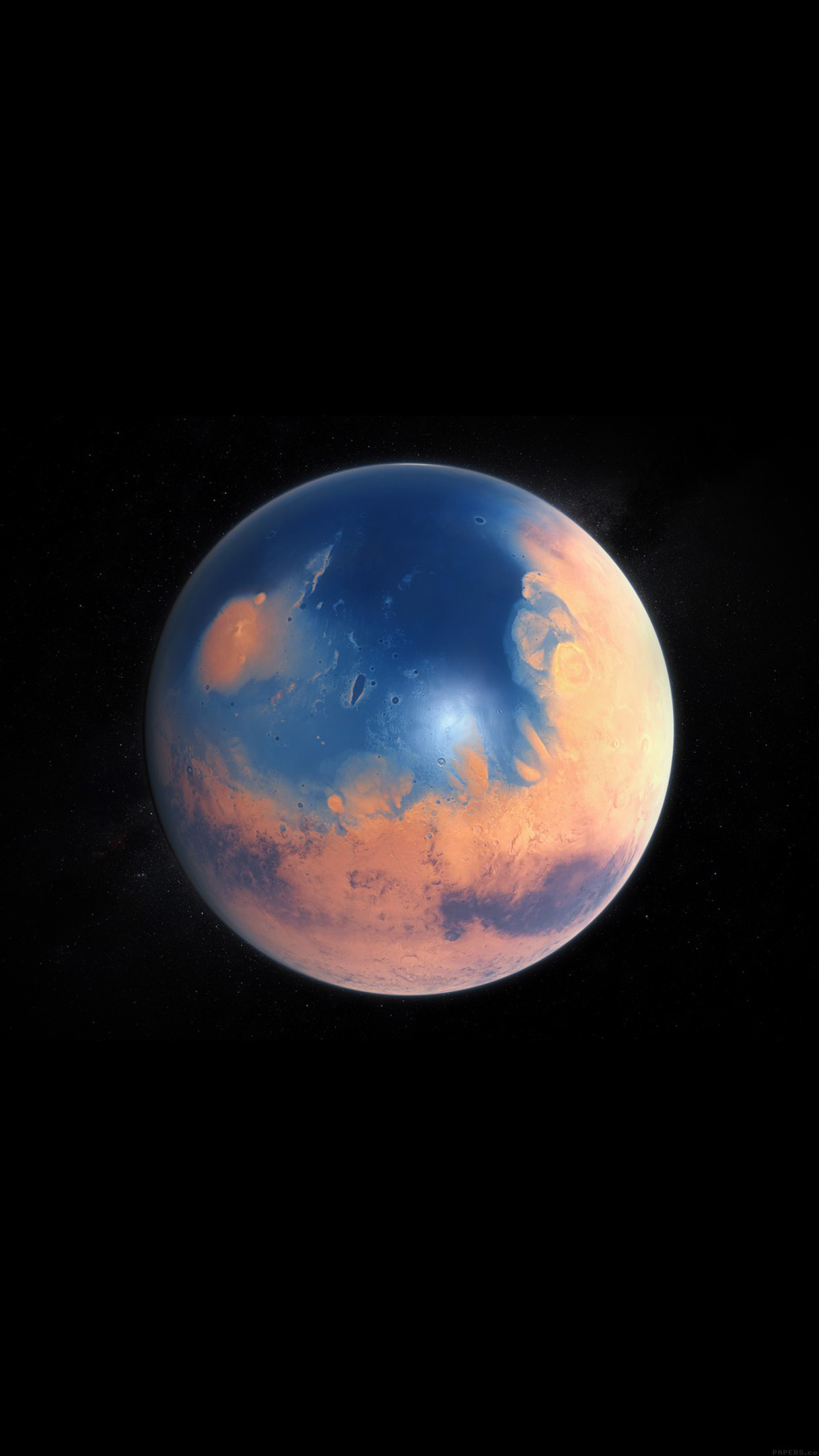 Space Earth Planet Art Illust Dark Android wallpaper