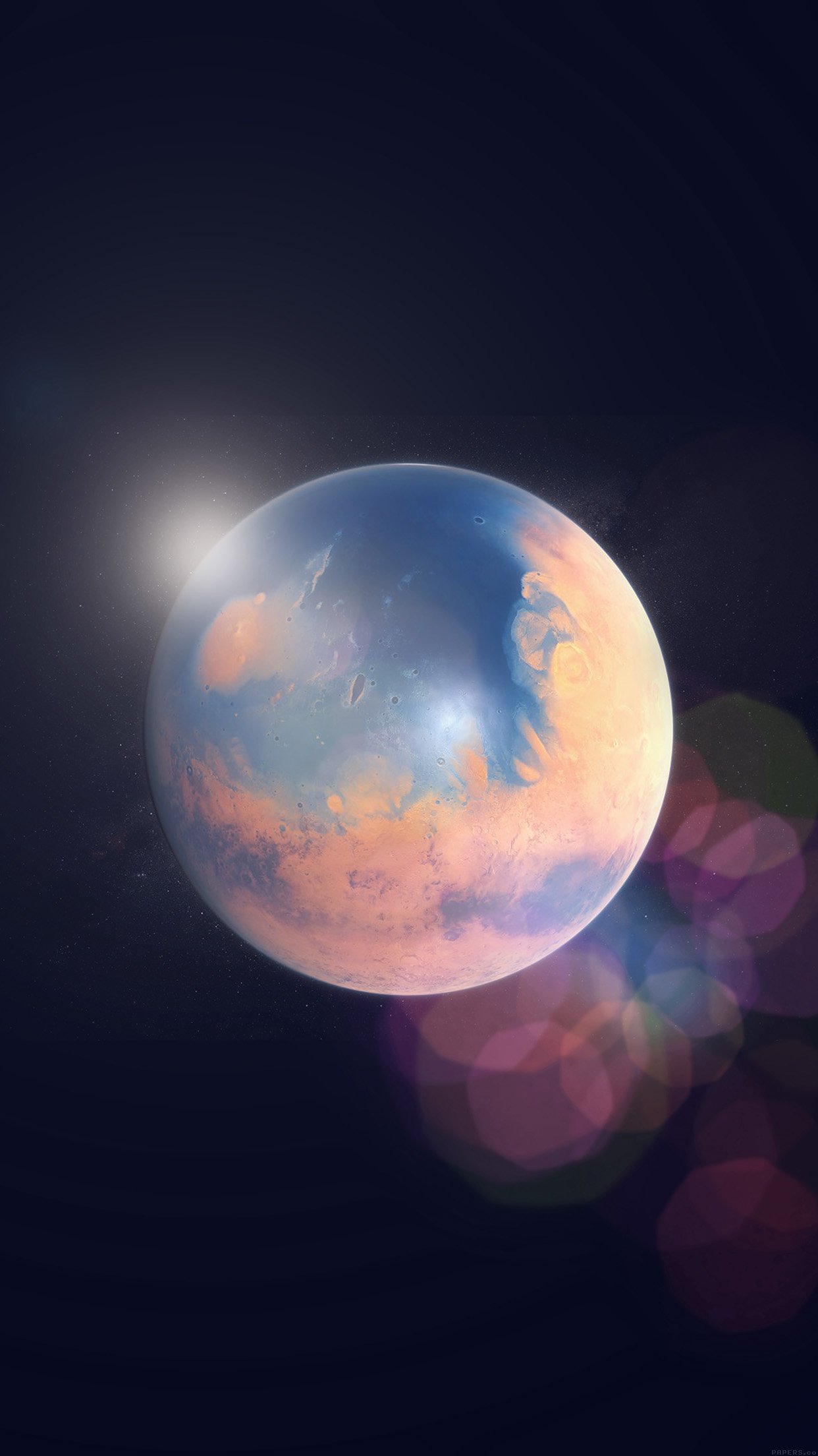 Space Earth Planet Art Illust Flare Android wallpaper