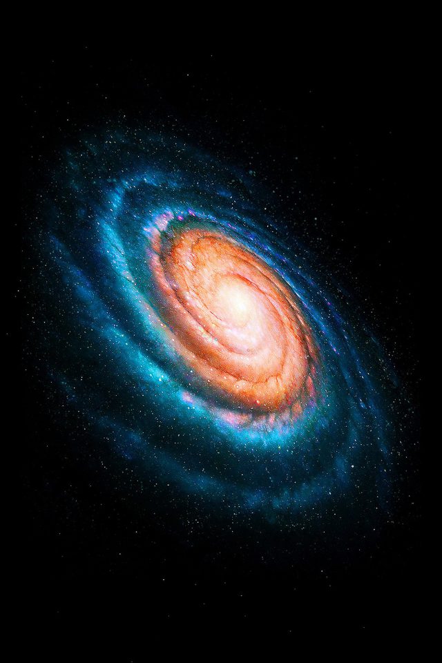 Space Galaxy Dark Rainbow Night Star Android wallpaper