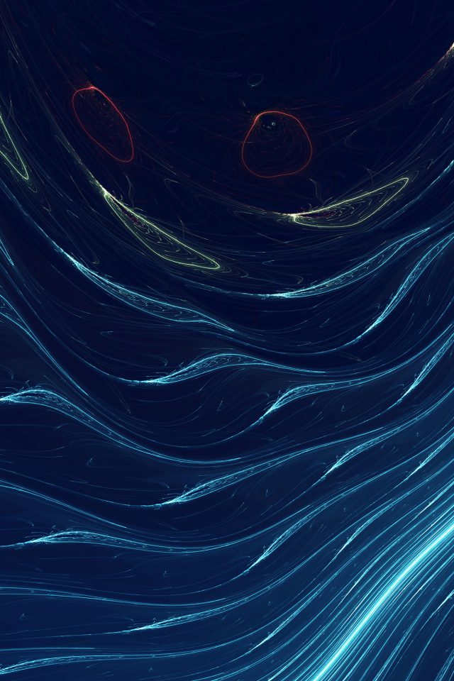Space Line Curve Blue Pattern Android wallpaper