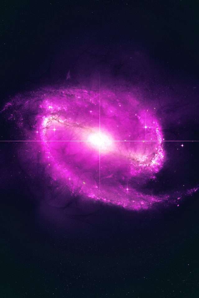 Space Pink Bingbang Explosion Star Nature Dark Android wallpaper