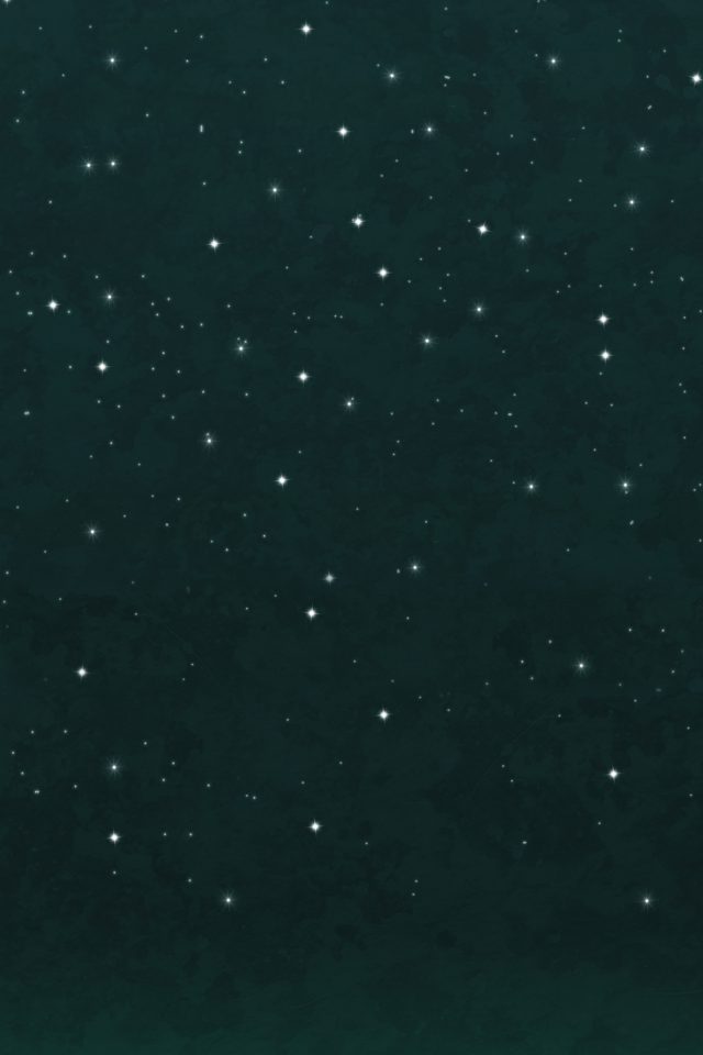Stars Shining Green Night Space Art Android wallpaper
