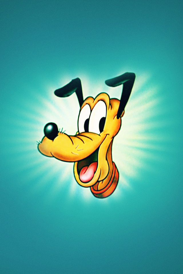 Wallpaper Disney Pluto Green Illust Animal Art Android wallpaper