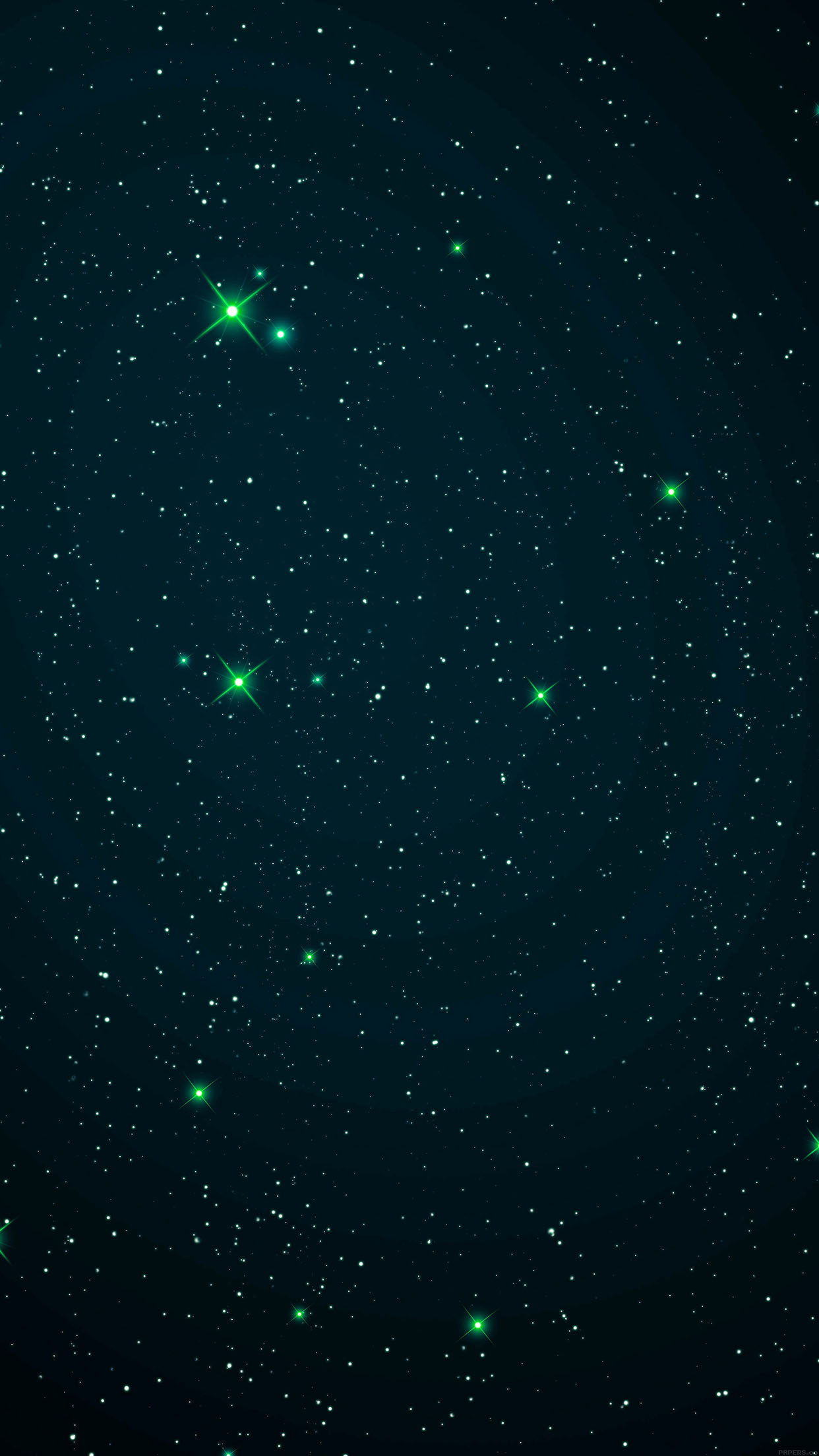 Wallpaper Space Star Night Dark Green Android wallpaper