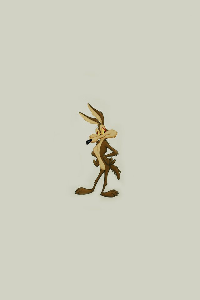 Wile E Coyote In Road Runner Illust Art Animal Android wallpaper